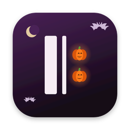Icône Halloween, avec des citrouilles